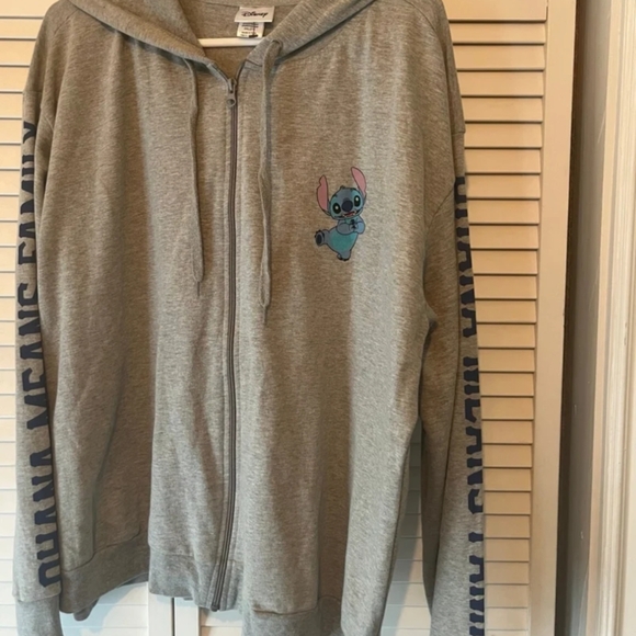 2X Disney Gray Zip-Up Hoodie - Picture 6 of 6